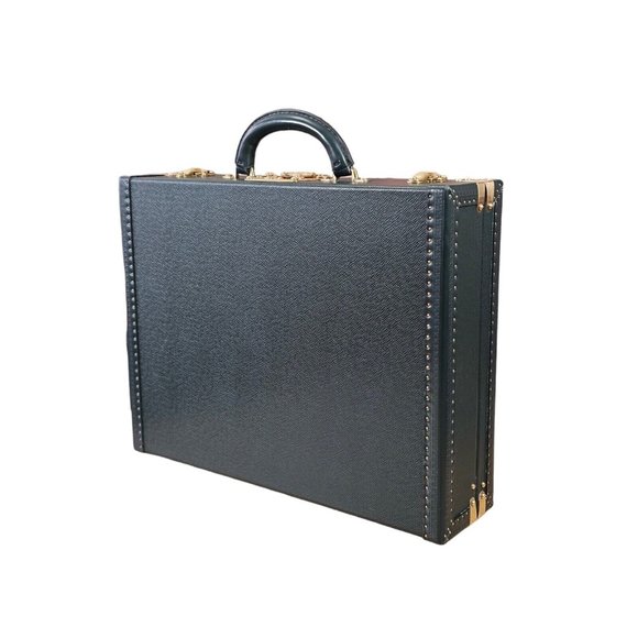 LOUIS VUITTON LV Mens Lawyer Professor Leather Hard President Briefcase Attache - Picture 3 of 14